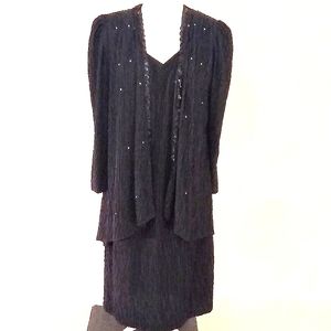 Vintage David Rose Formal Two Piece Dress Set